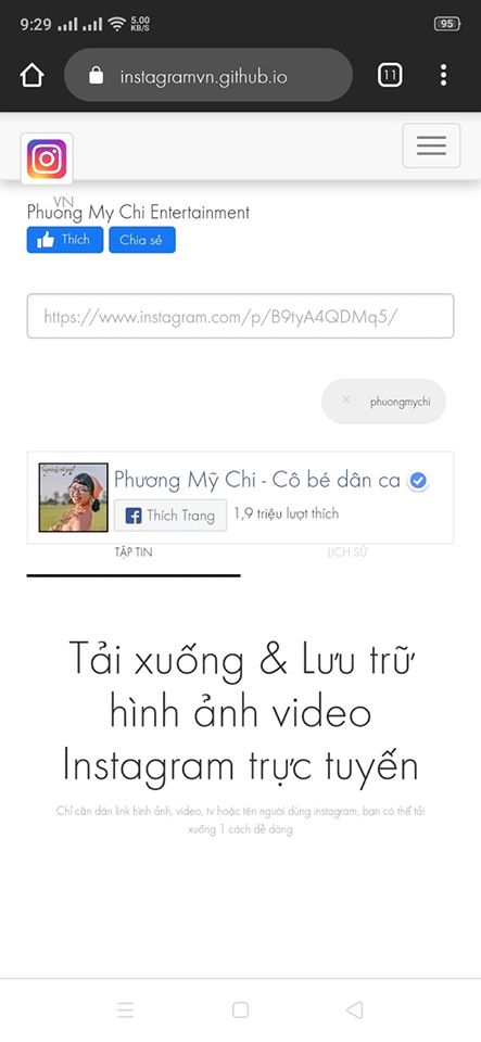 Instadl tai hinh anh, video instagram online